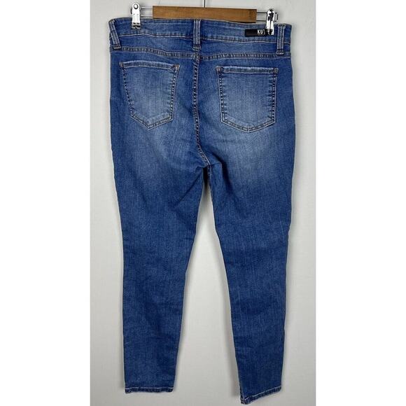 Kut from the Kloth Connie Ankle Skinny Midrise Denim Blue Jeans Size 12 Women’s - Picture 2 of 5